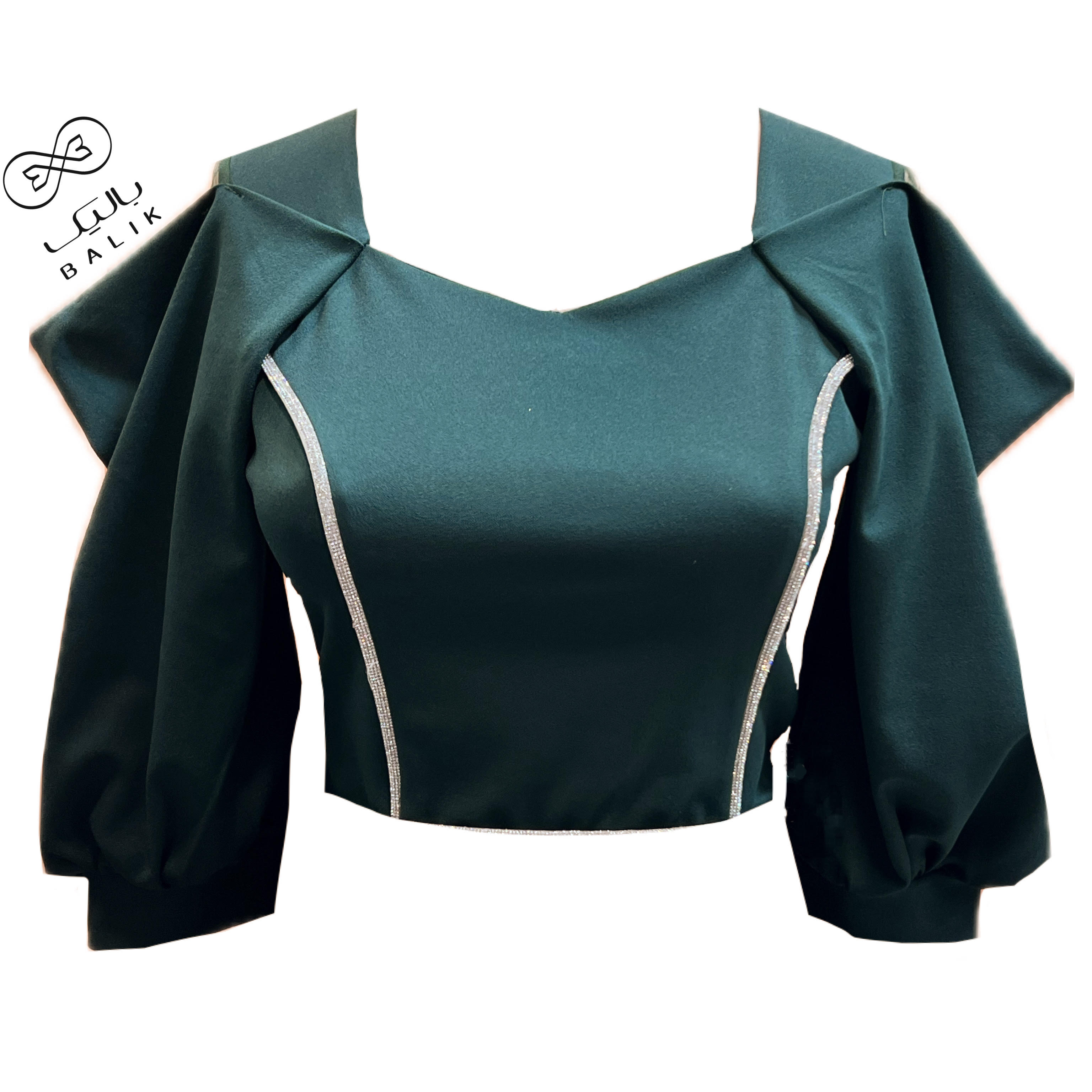 کراپ مجلسی کار شده کد ce260 سبز