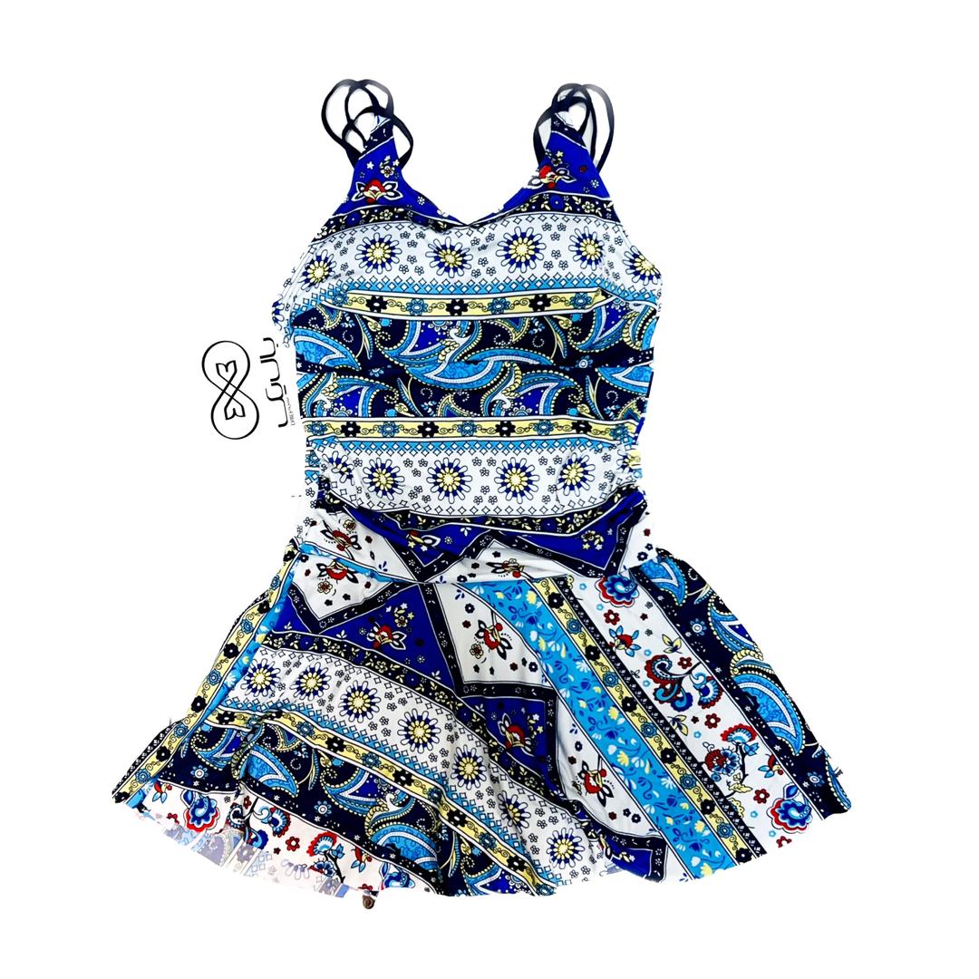 مایو زنانه دامن دار ضد کلر ma61