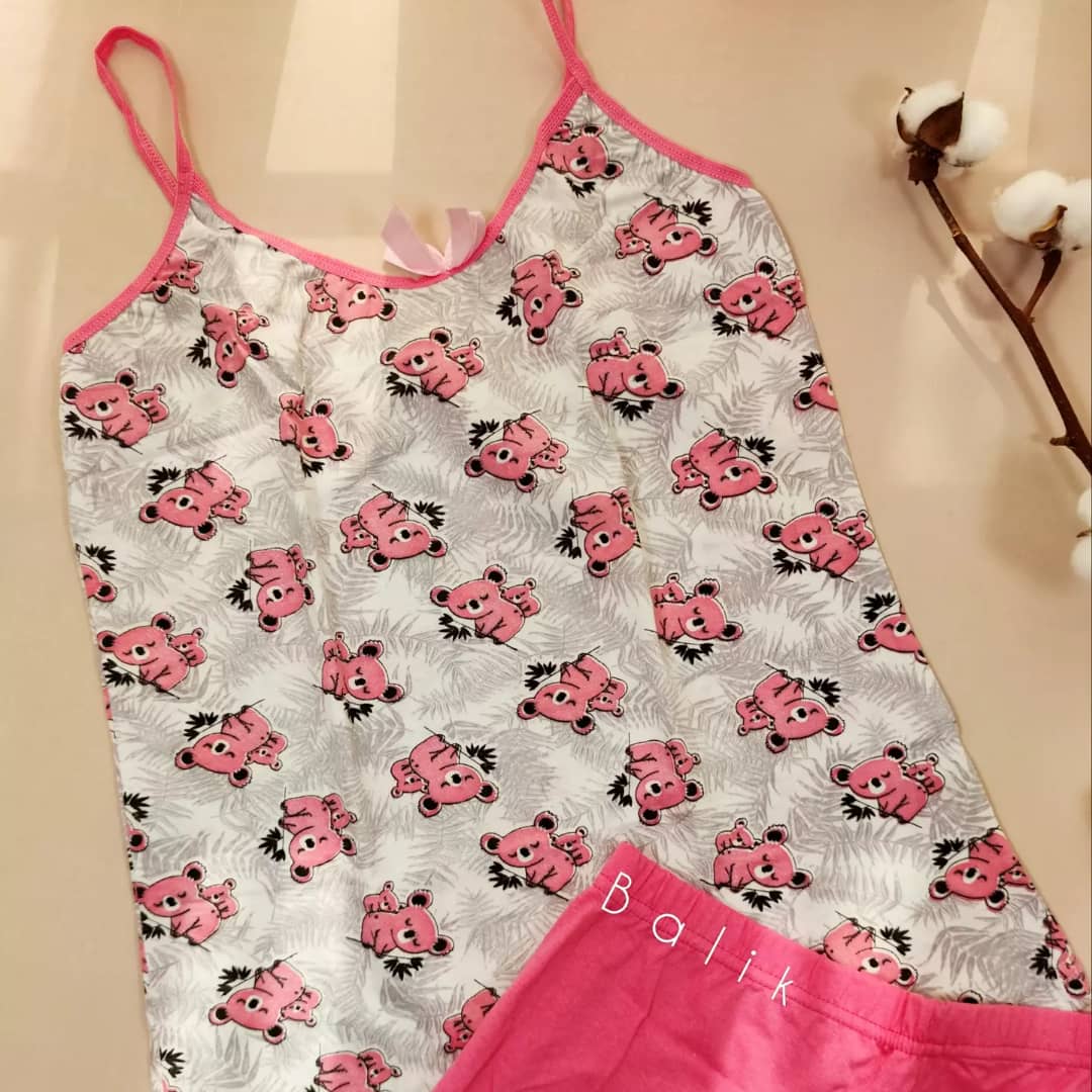 تاپ و شورتک نخی ترک برند Intimo کد 6679