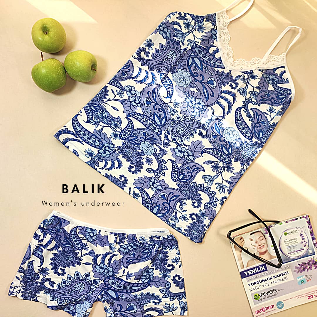 تاپ و شورتک نخی ترک Intimo 5638