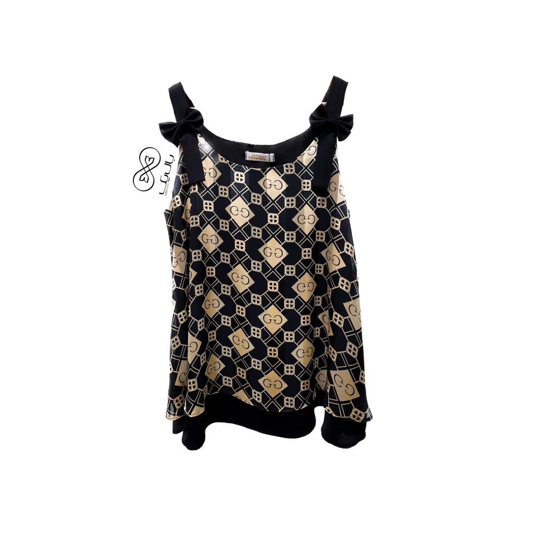 تاپ زنانه مجلسی کد DO10 طرح 1
